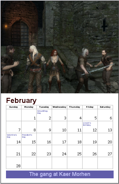 February The gang at Kaer Morhen